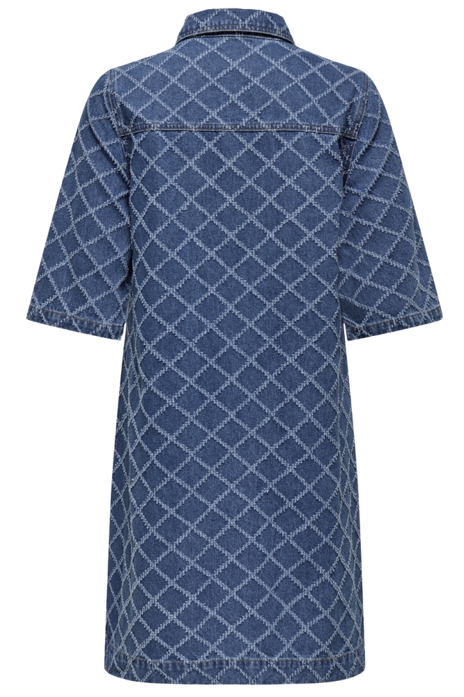 JDYBELLA-EMILIE SS DRESS DNM 15354269 Medium Blue Denim
